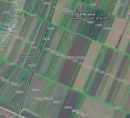 Kmetijsko zemljišče št. 2 - v deležu ⅓, Ulica Nikole Kramarića, 10408 Velika Mlaka