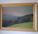 Slika: Pogled s Pohorja na Kozjak, avtor: Slavko Kores, letnik 1977