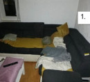 Kotna sedežna garnitura (blago, umetno usnje)