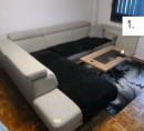 Kotna sedežna garnitura (mikrofibra)