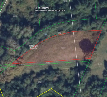 Kmetijsko zemljišče št. 1 - v deležu ½, Čukovec, 40325 Draškovec