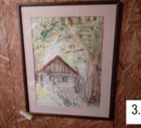 Slika (motiv hiše ob drevesu), avtor: Rešar Zdenka