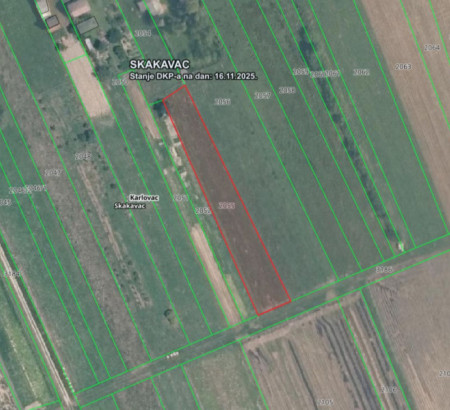 Kmetijsko zemljišče št. 1, Skakavac, 47212 Skakavac
