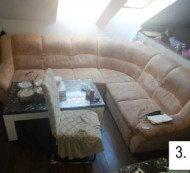 Kotna sedežna garnitura (blago)