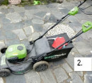 Akumulatorska vrtna kosilnica Greenworks Tools