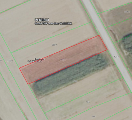 Kmetijsko zemljišče št. 2 - v deležu 2/5, Požeški Brđani, 34322 Brestovac