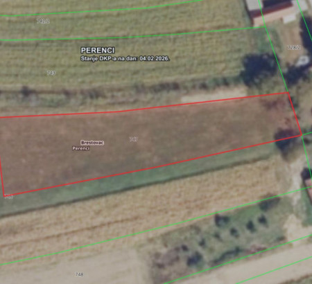 Kmetijsko zemljišče št. 3 - v deležu 2/5, Perenci, 34322 Brestovac