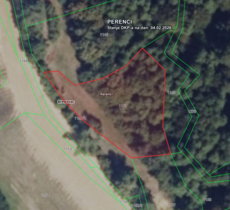 Gozdno kmetijsko zemljišče št. 2 - v deležu 2/5, Perenci, 34322 Brestovac
