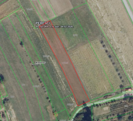 Kmetijsko zemljišče št. 7 - v deležu 2/5, Perenci, 34322 Brestovac