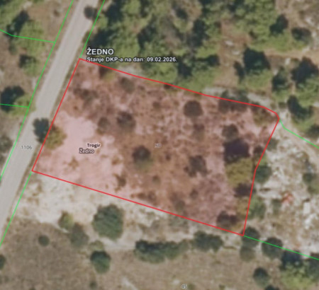 Stavbno zemljišče št. 1, Žedno, 21220 Trogir, Otok Čiovo
