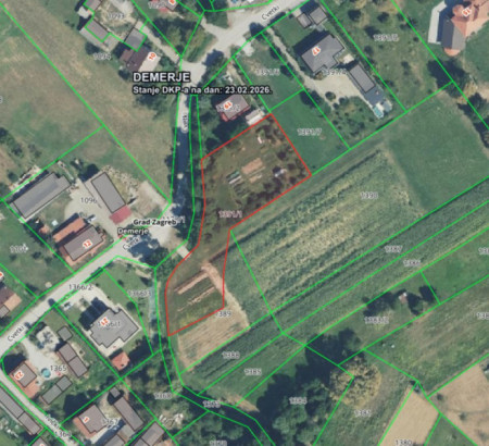 Stavbno zemljišče - v deležu 343/2704, Demerje, 10251 Hrvatski Leskovac