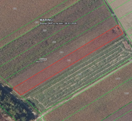 Kmetijsko zemljišče št. 1, Marinci, 32221 Nuštar
