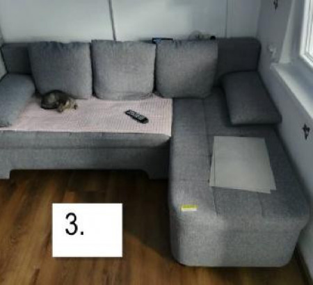 Kotna sedežna garnitura (blago)