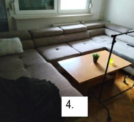 Kotna sedežna garnitura (blago)