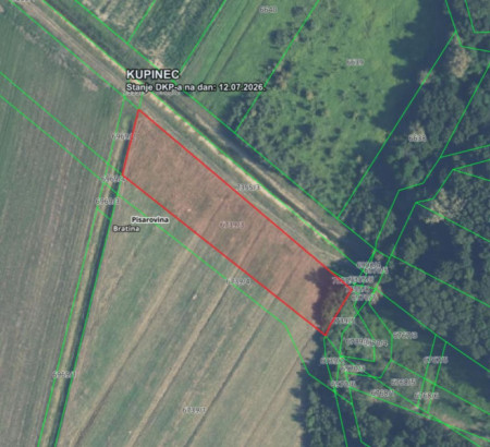 Kmetijsko zemljišče št. 2, Bratina, 10451 Pisarovina