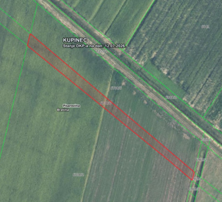 Kmetijsko zemljišče št. 3, Bratina, 10451 Pisarovina