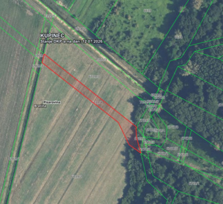 Kmetijsko zemljišče št. 5, Bratina, 10451 Pisarovina