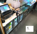 Inox pult s hladilnikom