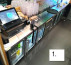 Inox pult s hladilnikom
