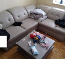 Kotna sedežna garnitura (usnje)