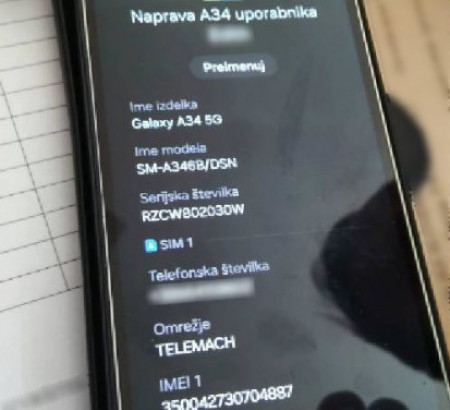 Mobilni telefon Samsung Galaxy A34